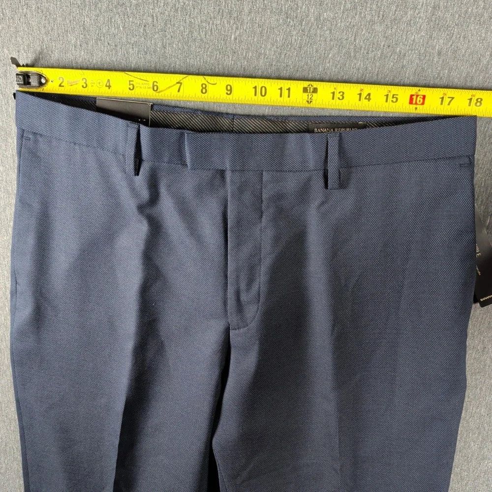 Chino Slim Fit 36x32 Navy Trousers Banana Republic Pants Stretch Corpcore Casual